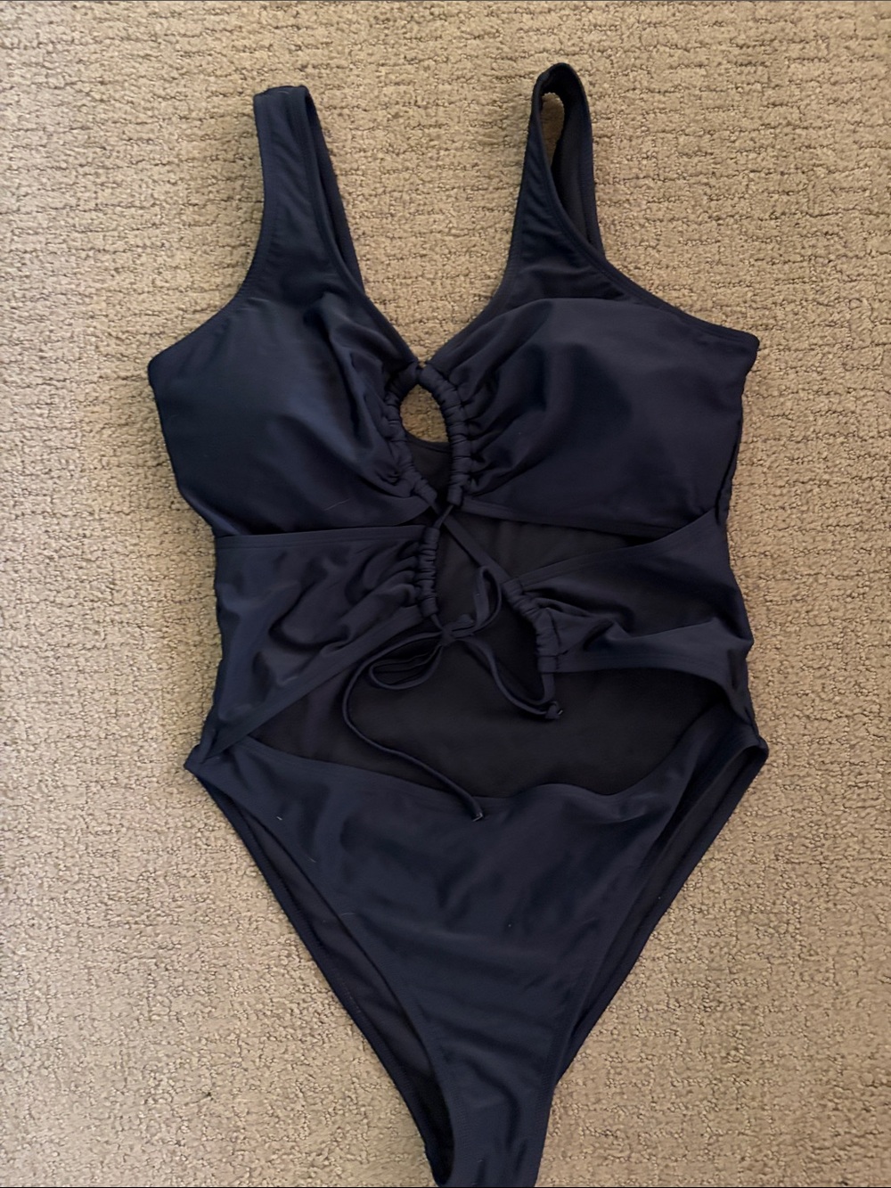One-Piece Swimsuit with Cutout